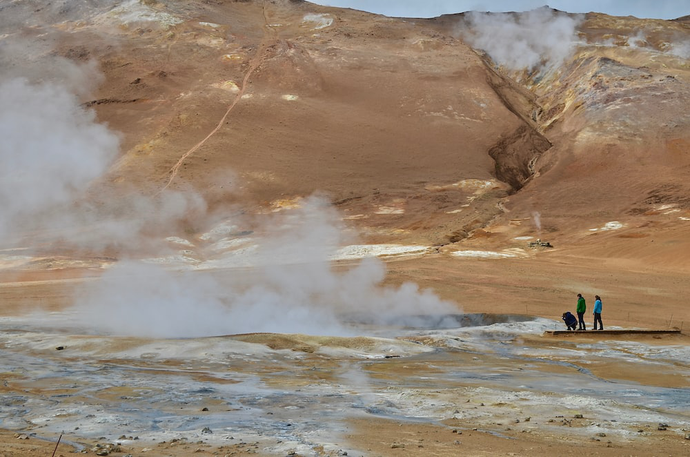 geothermal experts assessing a reservoir